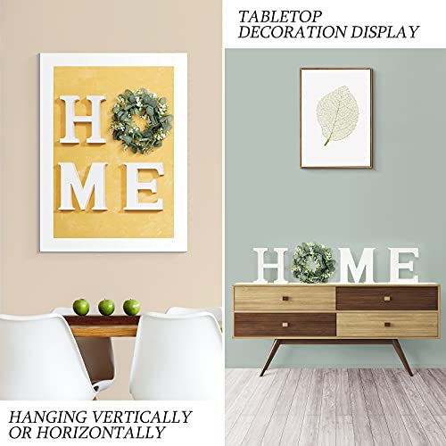 Wood Home Sign for Wall Decor Wooden Home Letters with Wreath Artificial Eucalyptus Modern Decorative Hanging Home… - Image 6