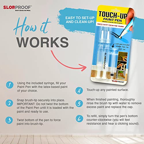 Slobproof Fillable Paint Pen Brush Pens Touch Up Paint Pen Paint