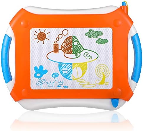 Svance Magnetic Learning Board for Kids in Home School, Erasable Magna Doodle Drawing Board for Toddlers Painting Writing, Colorful Etch a Sketch pad for Children