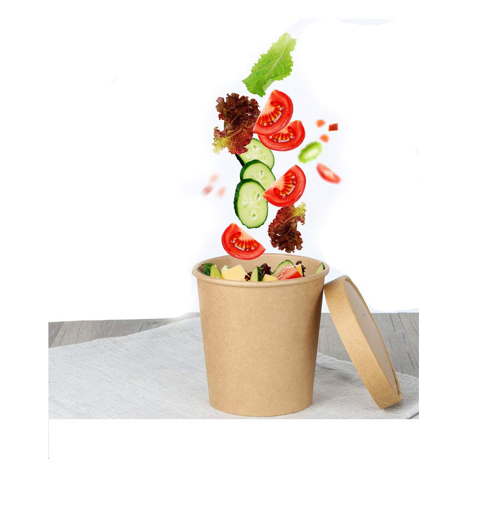 30 recipientes para Sopa con Tapa Vented Desechables y ...