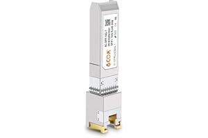 6COM 10GBase-T SFP+ Copper Transceiver, 10G SFP 10G-T RJ45 Module up to 30 Meters, Compatible for Ubiquiti UF-RJ45-10G, Netge