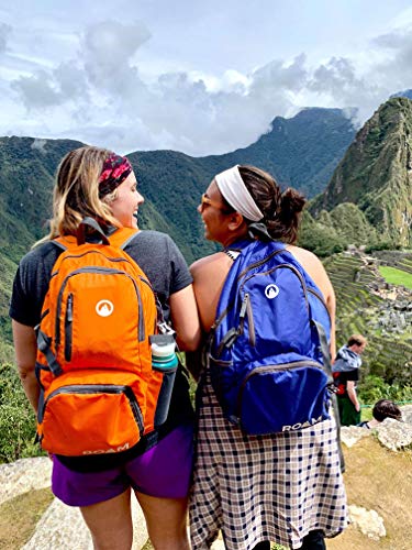 Roam Packable Backpack - Lightweight Foldable Daypack Water-Resistant, 25L, Durable Tear-Resistant Nylon Weave - Daypack for Travel, Hiking, Backpacking, Camping, Outdoors, Beach, (Navy)
