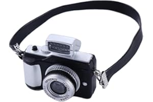 Jizlan 1:4 Scale Mini Camera Prop Ornament Vintage Camera Model, Miniature Digital Camera Mini Decoration Accessories Photography Props Ornament(Style 1)