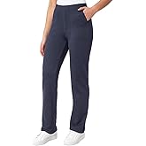 Mondetta Women's Pull-On Herringbone Straight Leg Pants