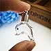 10 Pieces Screw Cap Dolphin Shape Glass Vial Pendant Necklace Pendant Mini Bottle Charms