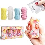 ZEMALIA Gill Male Masturbators Vagina Pocket for Male Masturbation with Marshmallow Design(Set of 4)