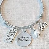 2019 RETIREMENT Gift Bangle Bracelet, Find Joy in the Journey Congratulations Gift, 2019 Retirement Bracelet, Happy Retirement Gifts for Women
