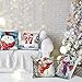 Christmas Throw Pillow Cover Set of 4 Holiday Decor Pillowcase Cushion Cover Square Decorative Pillow Cover for Sofa Couch Bed and Car, 18