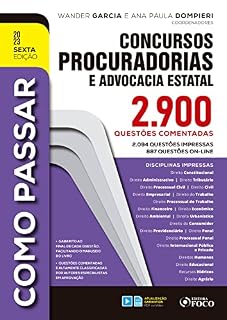 Livro Como Passar em Concursos de Procuradorias e Advocacia Estatal: 2.900 Questões Comentadas