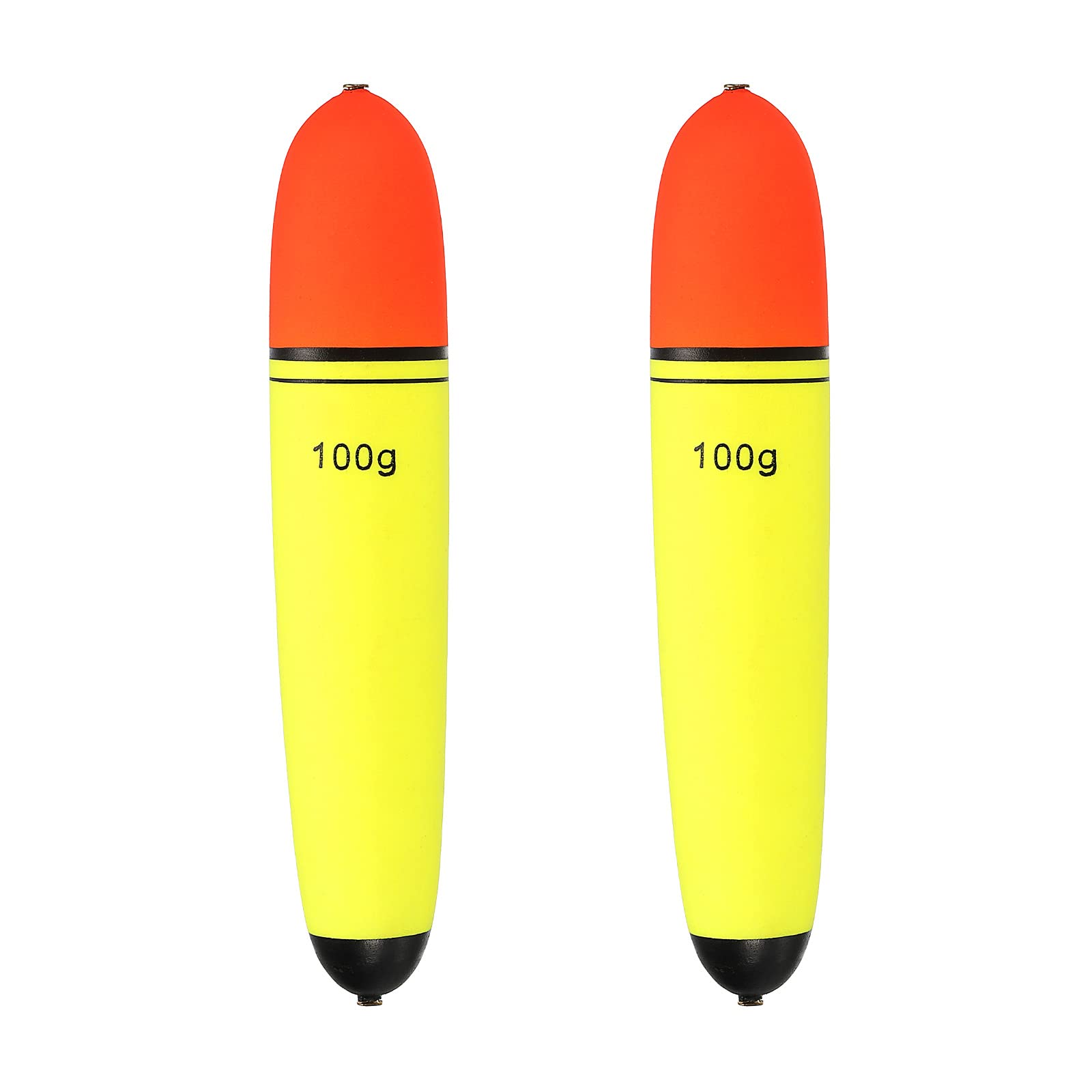 PATIKIL 3.5oz Fishing Slip Bobbers, 2 Pack EVA Fishing Float for Sea Fishing Freshwater, Yellow