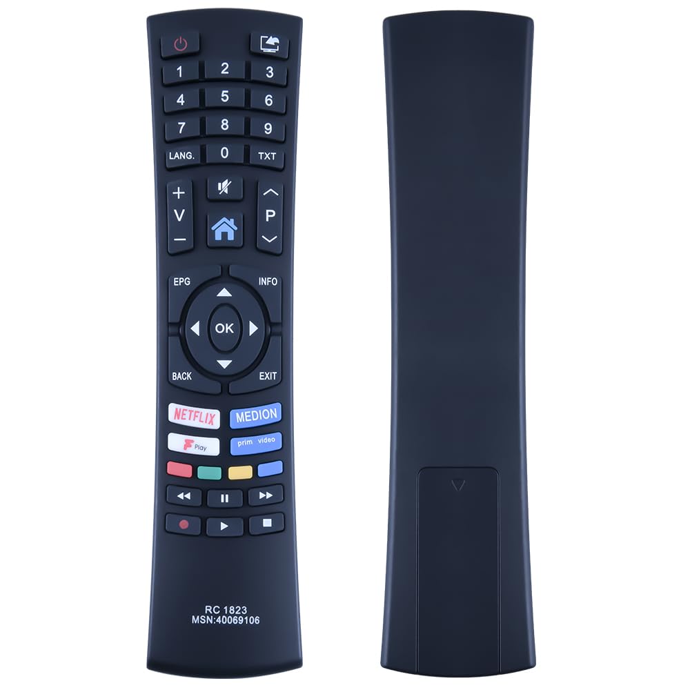 GOUYESHO RC1823 Replacement Remote Control for Medion TV, Compatible With MD31373 MD31437 MD-31510 MD-31512 MD-31514 MD-32060 X14000 X14908 X14946 X15060 X15080 X15581 X16539 X16582
