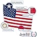Jetlifee American Flag 4x6 Outdoor, 4x6 Flags Outside, All Weather US Flags with Embroidered Stars Sewn Stripes Brass Grommets, Vivid Color, Polyester USA Flag for Outdoor Indoor (4 by 6 Foot)