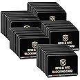 SaiTech IT RFID Blocking Card, One Card Protects Entire Wallet Purse, NFC Contactless Bank Debit Credit Card Protector ID ATM Guard Card Blocker–(Black) (50 Pcs RFID Blocking Card)