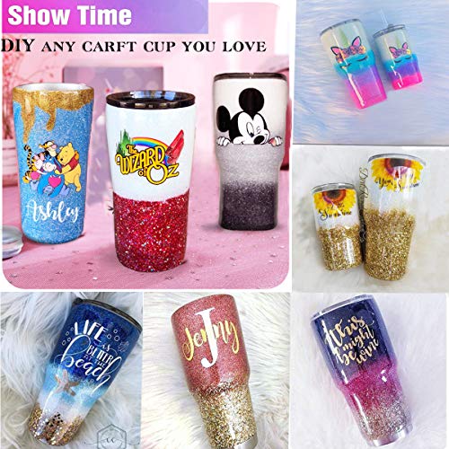 Funesla Cup Turner for Crafts Turner NO Assembly Cup Spinner Machine Kit DIY Glitter Epoxy Tumblers (with ON/Off Switch)