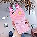 Mulafnxal Quicksand Unicorn Case for iPhone 7 8 Plus +,Soft Silicone 3D Cartoon Animal Cover,Kids Girls Cute Cool Bling Glitter Rubber Kawaii Character Fashion Cases Skin Protector for iPhone7 8Plus