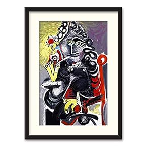 Black Framed Canvas Wall Art Famous Painting Home Artwork Decoration for Living Room, Bedroom - 23x31 inches