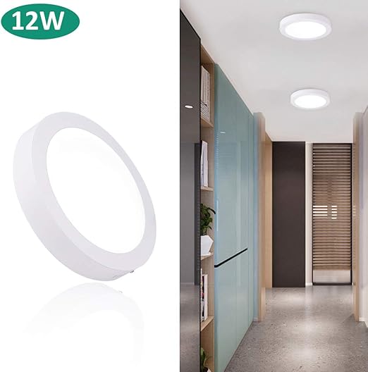 Dllt Led Deckenlampe Ip44 Rund 12w Kaltweiss Modern Deckenleuchte Flach Badezimmer O170mm 960lm 6000k Aus Metall Aufputzleuchte Fur Jugendzimmer Kuche Studio Flur Balkon Wohnzimmer Amazon De Beleuchtung