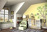 DK Leigh Owl 7 piece Gender Neutral Crib Bedding Set, Yellow/Green