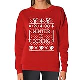TeeStars Women's - Winter Is Coming Ugly Christmas Sweater Sweatshirt