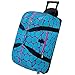Wildkin Rolling Duffle Bag, Big Dot Aqua