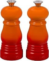 Le Creuset Classic Salt Pepper Mill Set Volcanic 11 cm ABS Ceramic Grinder