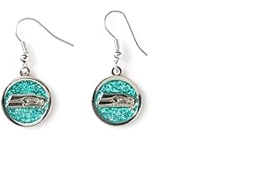 Aminco International NFL Glitter Dangler Earrings