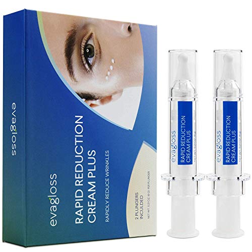 Evagloss Rapid Reduction Eye Cream, Visibly Reduce Under-Eye Bags, wrinkles and fine lines in seconds, for dark circles and fatigued appearance 2Pcs