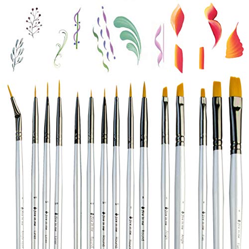 Best Small Miniature Paint Brushes Detail Paint Brush Set of 14 pcs