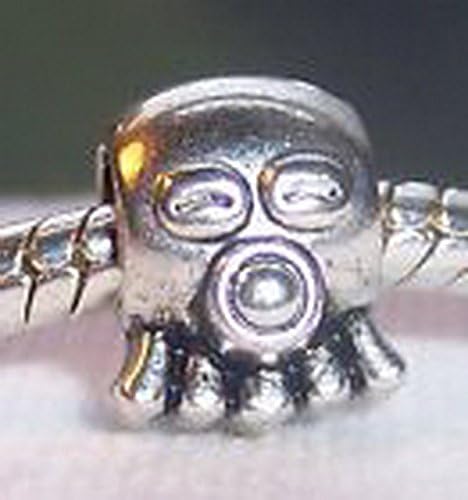 Glamorise Beads #13857 Octopus Sea Animal Ocean Aquarium Trip Bead fits Silver European Charm Bracelets