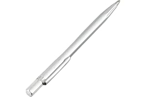 Silver Carbide Scribing Pen with Metal Shaft, Hardened Steel and Ceramic Glass Marking Tool, Precision Scriber for Metalworki