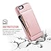 ZVE Case for Apple iPhone 6s and iPhone 6, 4.7 inch, Slim Leather Wallet Case with Credit Card Holder Slot Pocket Protective Case Cover for Apple iPhone 6 / 6s - Rose Gold