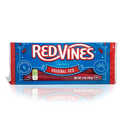 Red Vines Original Red Licorice Twists 5oz Trays (12 Pack)