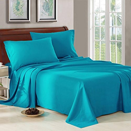 Queen Size Bed Sheet Set - 1800 Series Platinum Collection - 100% Brushed Microfiber Bedding Sheets - Deep Pocket,Wrinkle,Fade,Stain Resistant &amp; Hypoallergenic - 4 Piece (Teal)