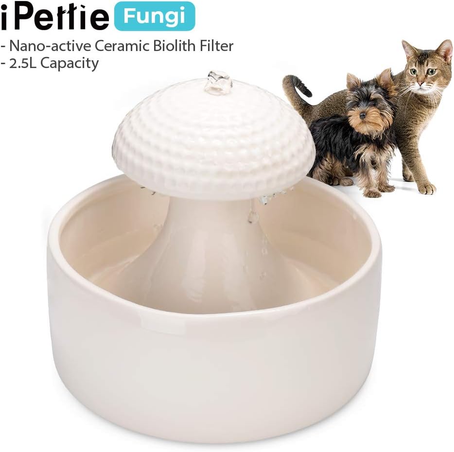 ipettie ceramic pet drinking fountain