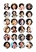 Cakeshop 24 x Harry Styles 1 Direction Edible Cake Toppers