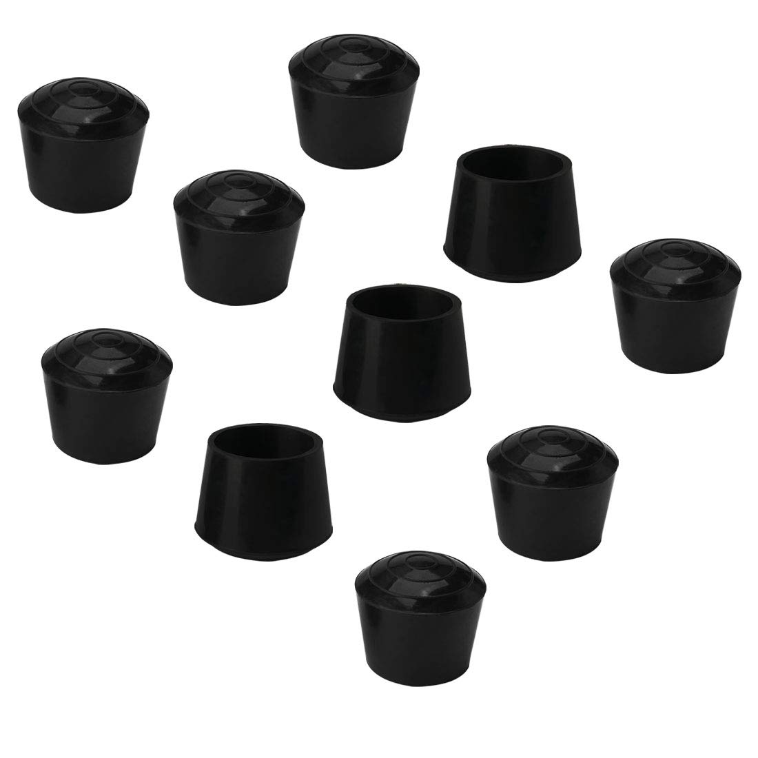 sourcing map 10pcs Chair Leg Tips Caps 25mm 1 Inch Anti Slip Rubber Furniture Table Feet Cover Floor Protector Reduce Noise Prevent Scratches