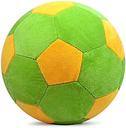 Richy Toys Stuffed Soft Toy Plush Ball Kids Birthday (Green-Yellow)