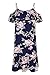 EastLife Women's Casual Off The Shoulder Spaghetti Strap Floral Midi Dress
