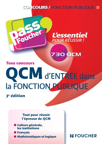 QCM d'entrée dans la fonction publique