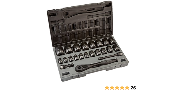 Grey Pneumatic 1/2\" Dr. 22pc Fr. Duo-Socket Set 6pt (82622)