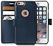 LUPA iPhone 6S/6 Wallet Case - Durable, Slim, Lightweight with Classic Design & Ultra-Strong Magnetic Closure - Faux Leather, Navy Blue, for Apple iPhone 6s/6