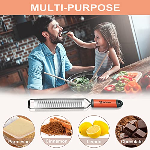 Lemon Zester and Cheese Grater, Citrus, Garlic, Ginger, Zester Grater