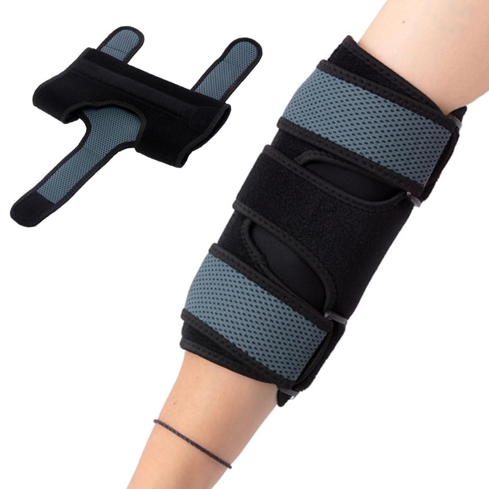 Oaygat Elbow Pads Elbow Brace Elbow Support for Men & Women Adjustable Elbow Brace Protector Adjustable Compression Padded Sleeves for Tennis Elbow, Weightlifting, Tendonitis