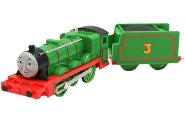 LATUROP Th-omas and Friends Train Plastic Electric Master Battery Powered Toy Set Kids Boys Girls (Henry Train Set)
