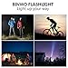 BINWO Small Flashlights Powerful 3000 Lumens with 5 Modes/Zoomable/Waterproof/Tactical Flash/Alloy Materials for Walk The Dog, Camping, Outdoor, Emergency, Hiking