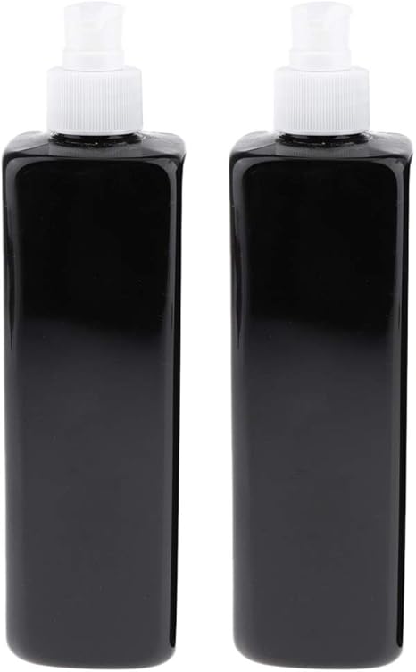 Amazon 2パックソープディスペンサー黒いプラスチック製のローションは 空のシャンプーボトルwwithポンプ 250ミリリットル 2ボディウォッシュ用詰め替え調剤容器をポンプ Color B ソープ シャンプー用ディスペンサー ホーム キッチン オンライン通販