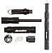 Wealers Torch Magnesium Fire Starter Ferrocerium Fire Steel Rod Firestarter with Compass, Waterproof Tinder, Best Prepper EDC Emergency Flint Stone Lighter Survival Kit (Black)