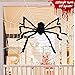 Joyjoz Halloween Decorations with 110 Sqft Giant Spider Web, 60” Big Fake Large Spider for Scary Halloween Yard Door & Outdoor Decor, Halloween Party Favor