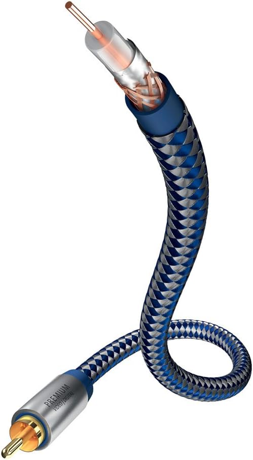 In-akustik Premium II Audio Coaxial Digital Cable 1 m, blue, 3 m