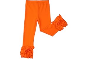 HOOLCHEAN Baby Toddler and Little Girls Cotton Ruffle Leggings